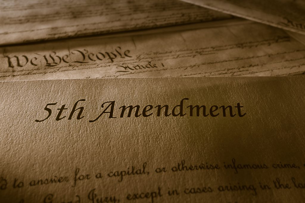 fifth amendment on parchment