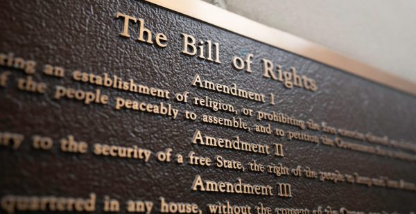 plaque of the Bill of Rights